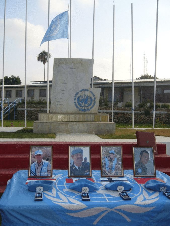 Faldne FN soldater bliver mindet