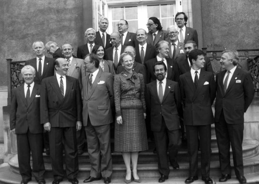 NATO ministermøde i København 6. juni 1991. (Uffe Ellemann Jensen)
