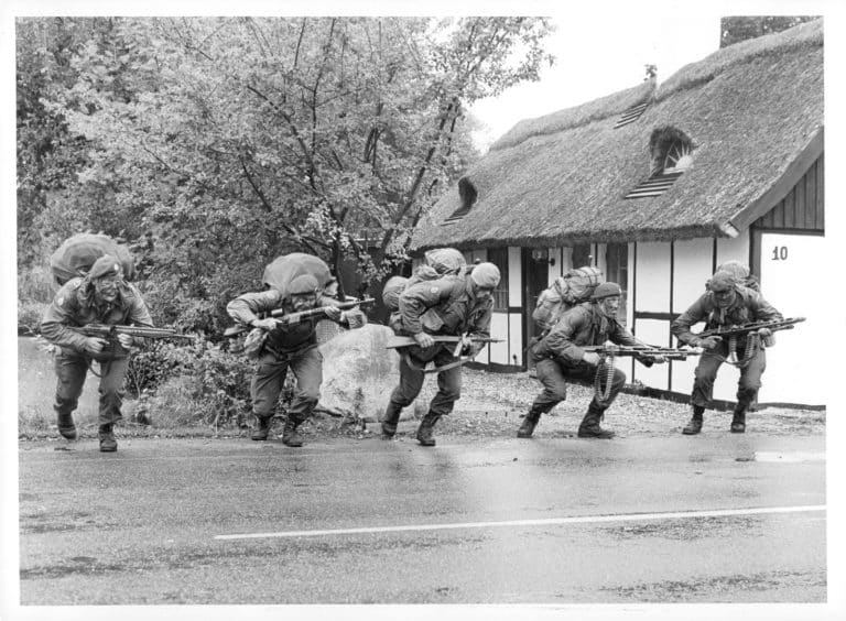 Hjemmeværnet under en øvelse i 1980'erne